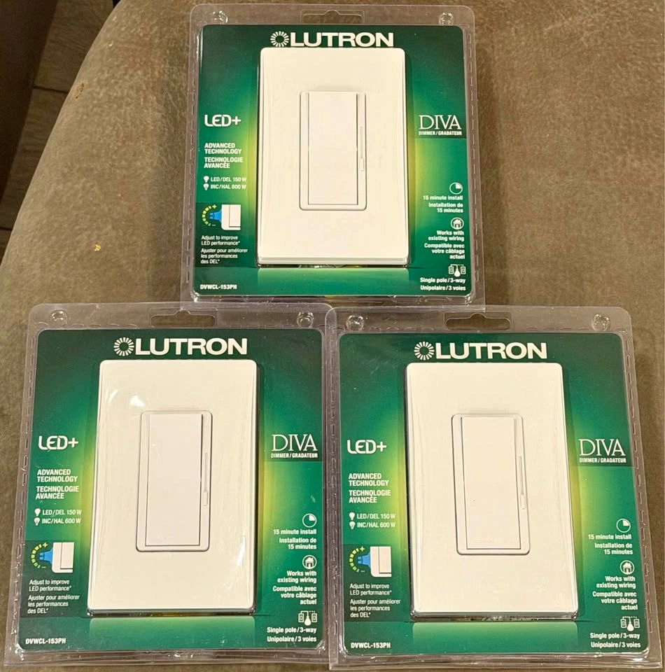 Lutron Diva LED+ Dimmer 3-pack