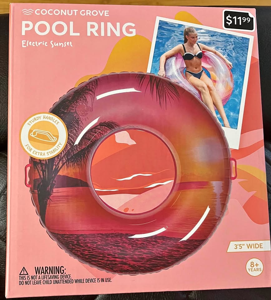 Coconut Grove Pool Ring - Electric Sunset