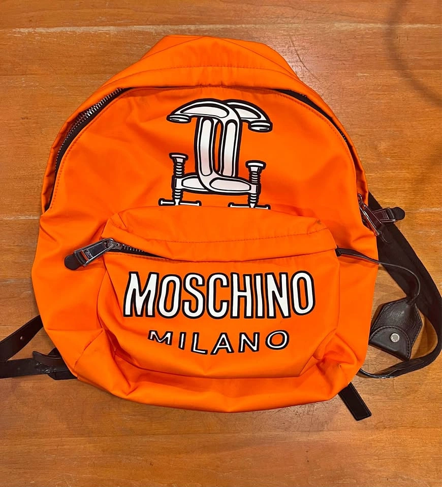 Authentic Moschino Backpack | Neon Orange | Excellent Condition