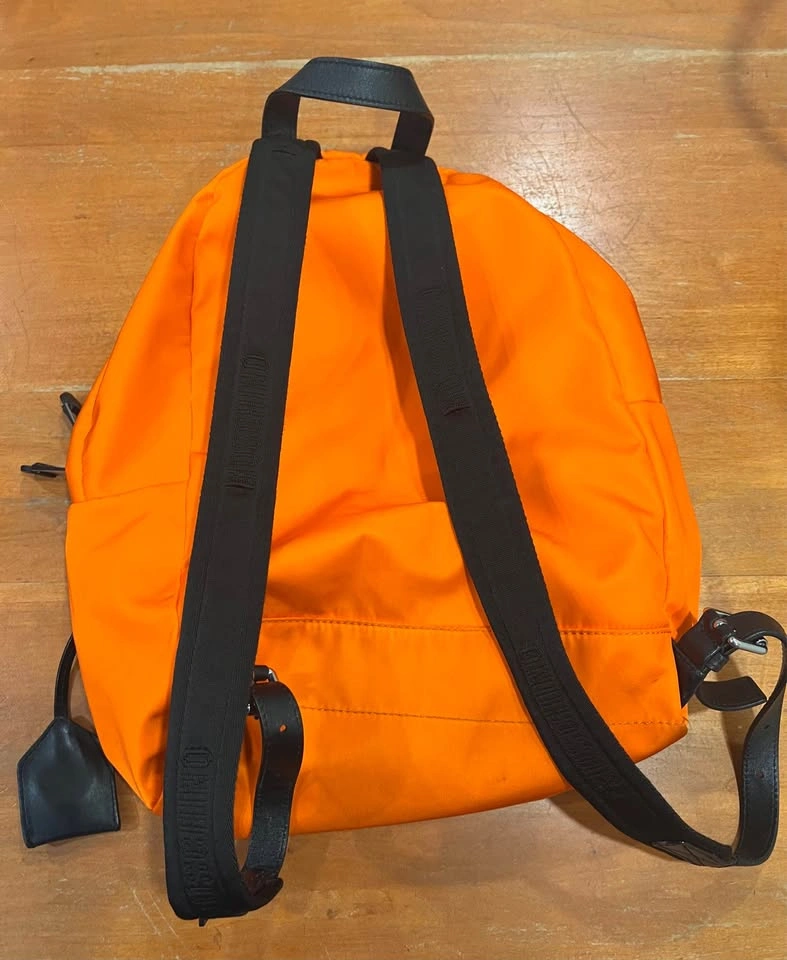 Authentic Moschino Backpack | Neon Orange | Excellent Condition - photo 2