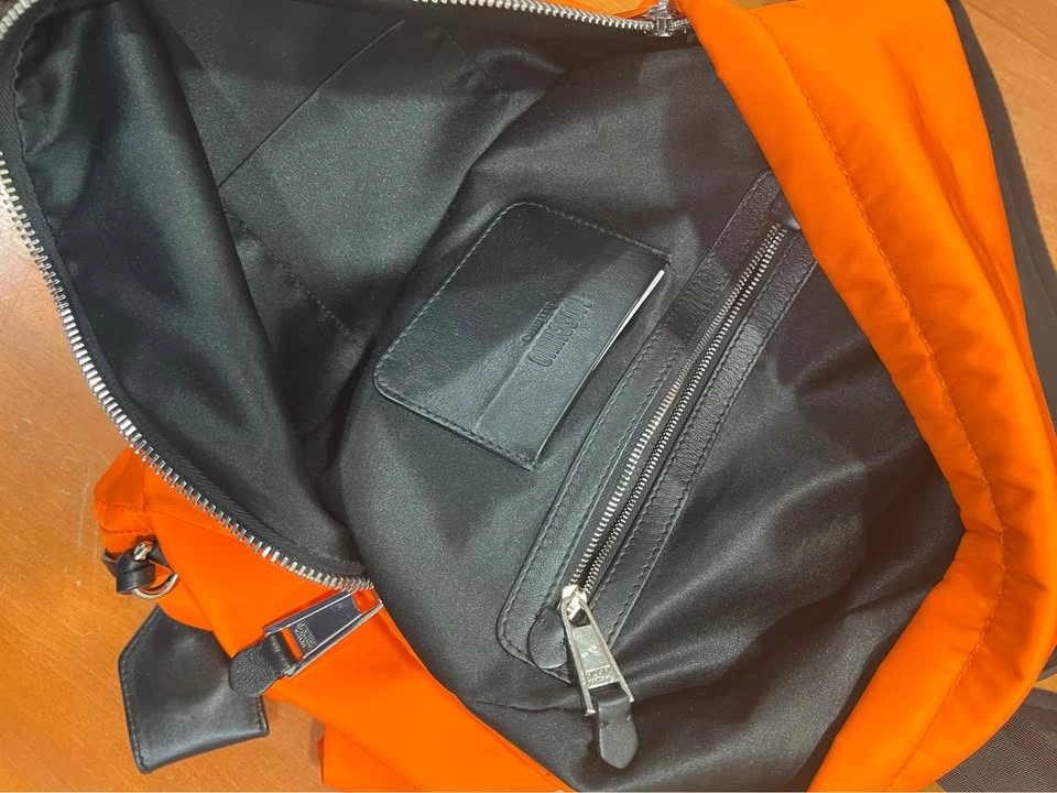 Authentic Moschino Backpack | Neon Orange | Excellent Condition - photo 3