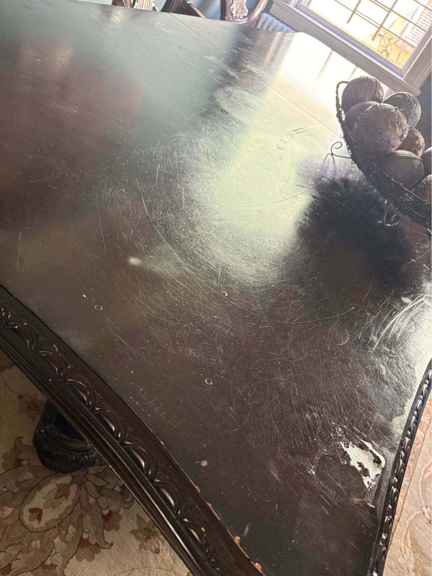 Dining table with six chairs - photo 4