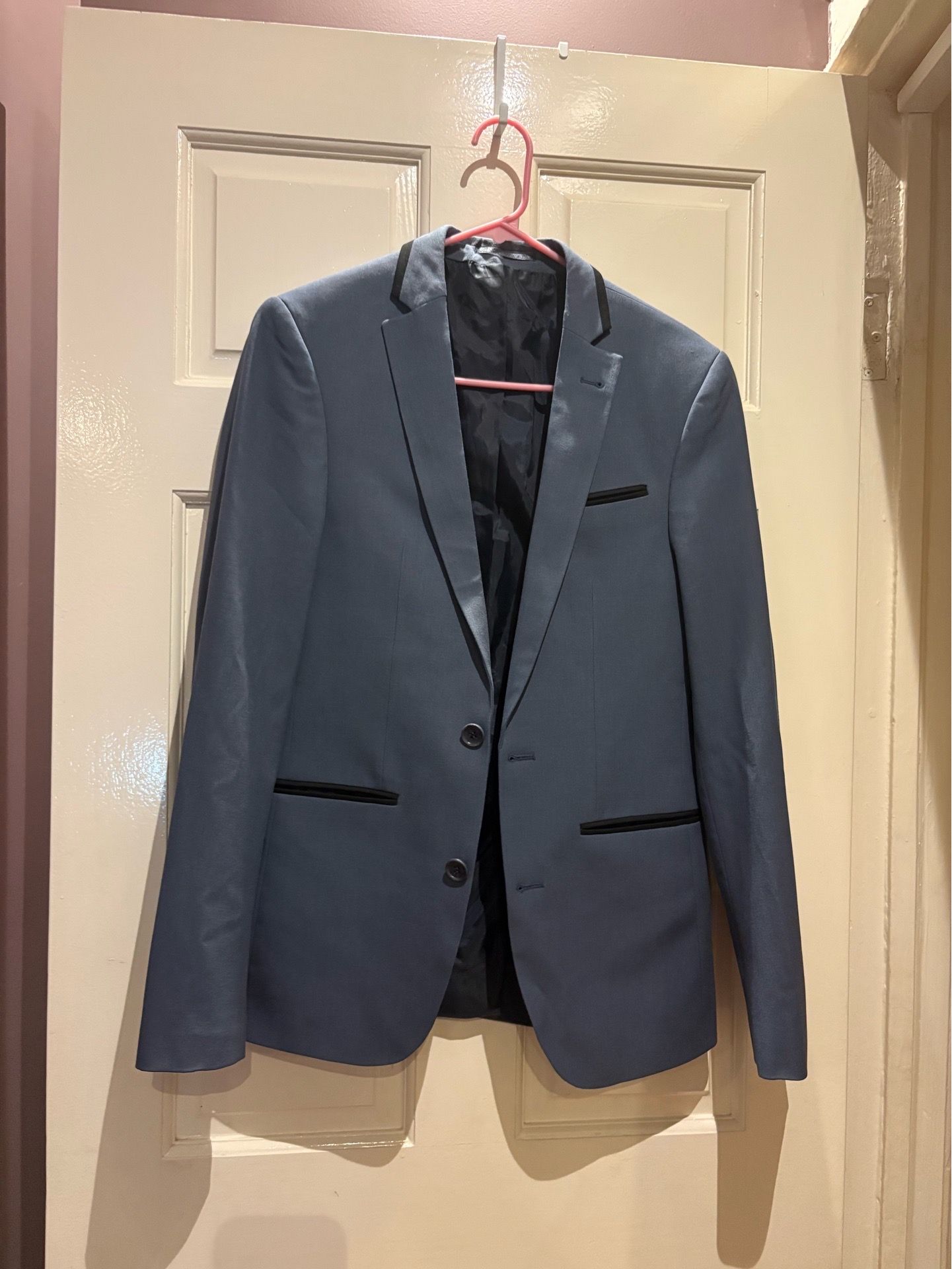 Tailored Single-Breasted Blazer with Trim Accents - photo 4