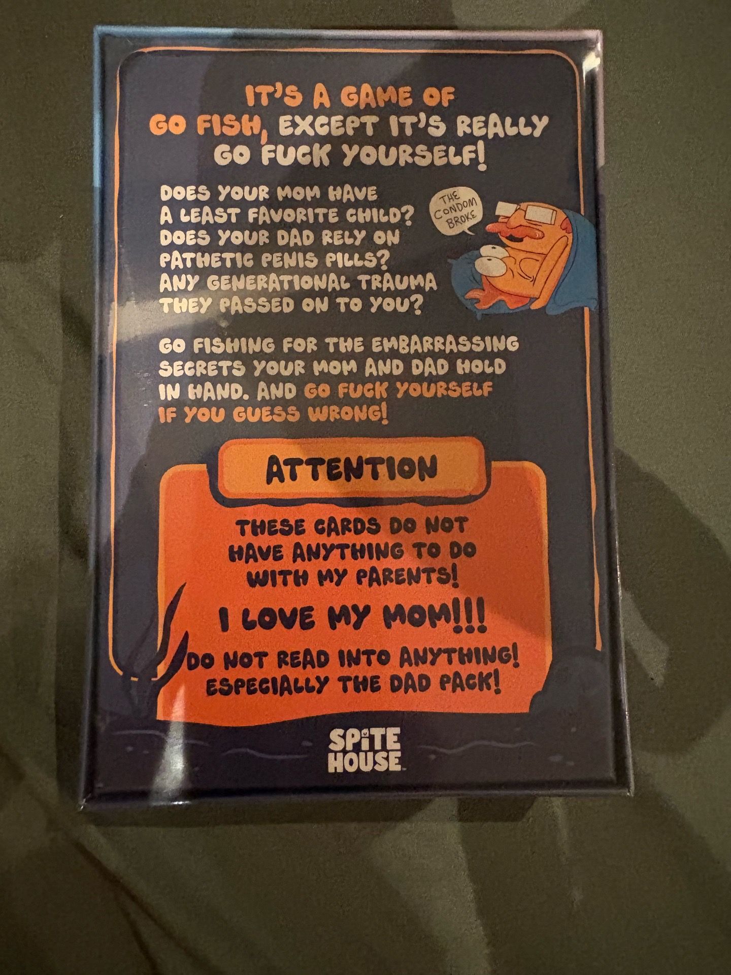 Go Fish: Go F*ck Yourself Mom & Dad card game - photo 2