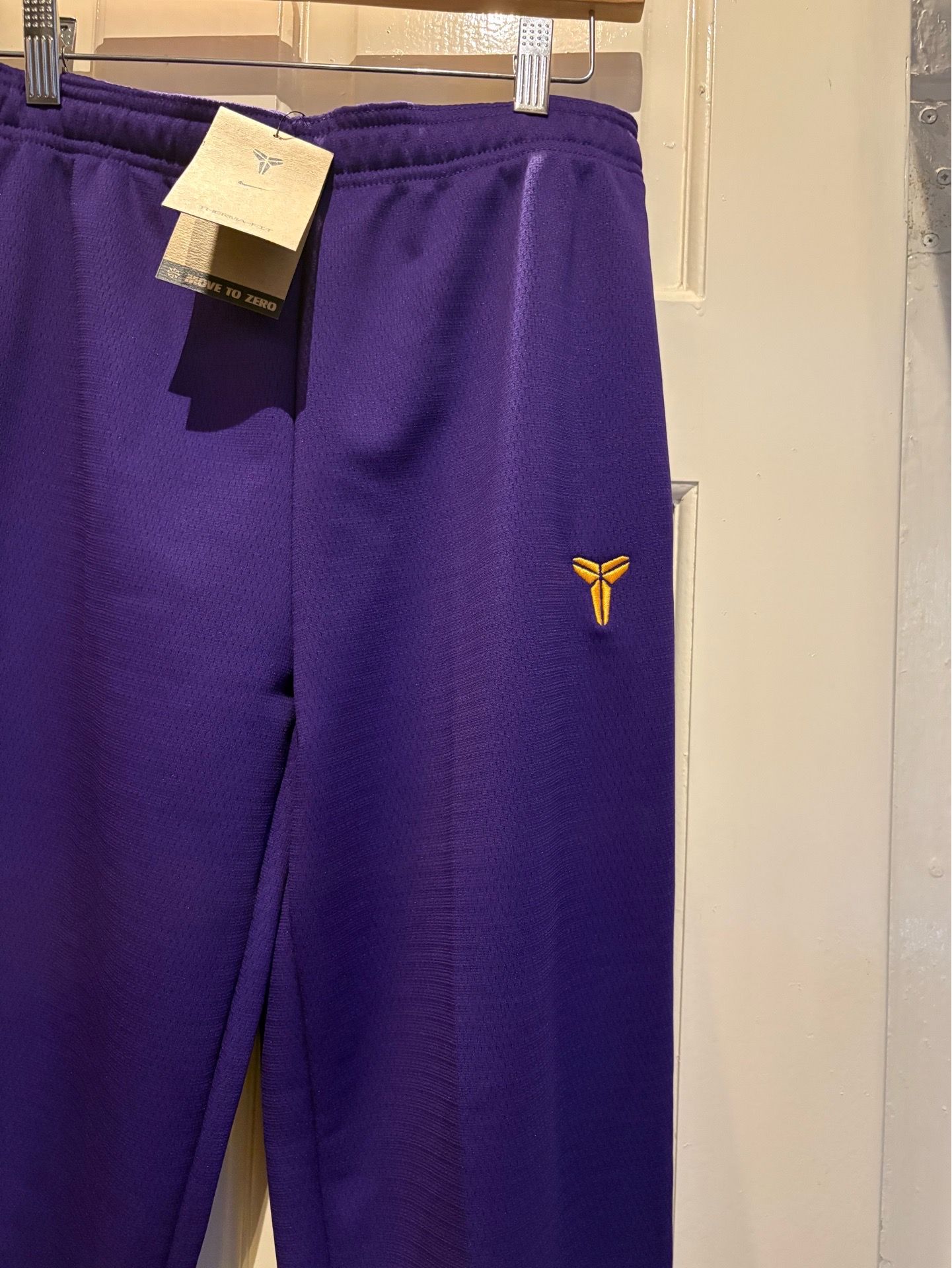 Nike Kids Purple Sweatpants with Gold Logo - photo 5