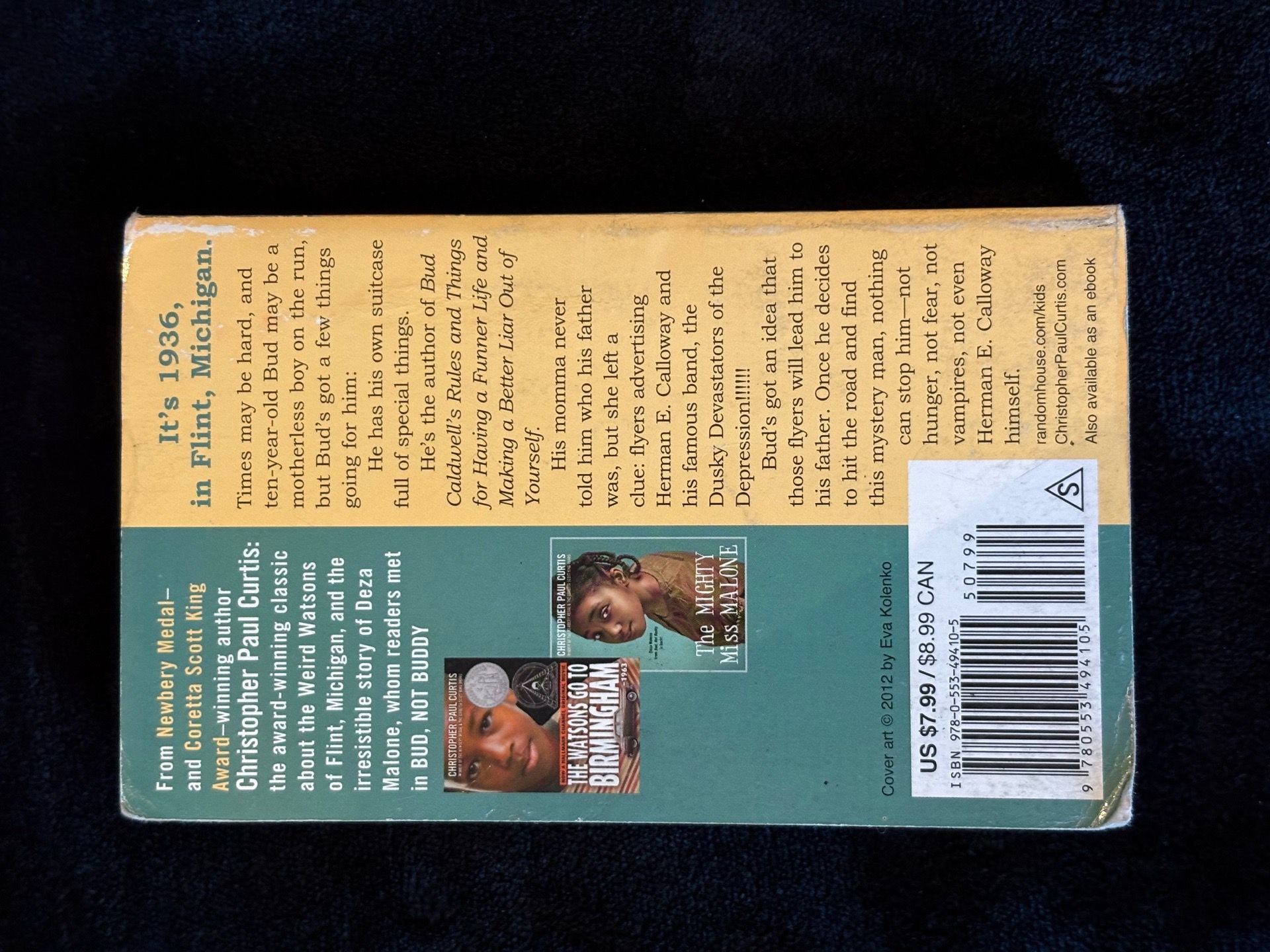 Bud, Not Buddy Paperback Book - photo 2