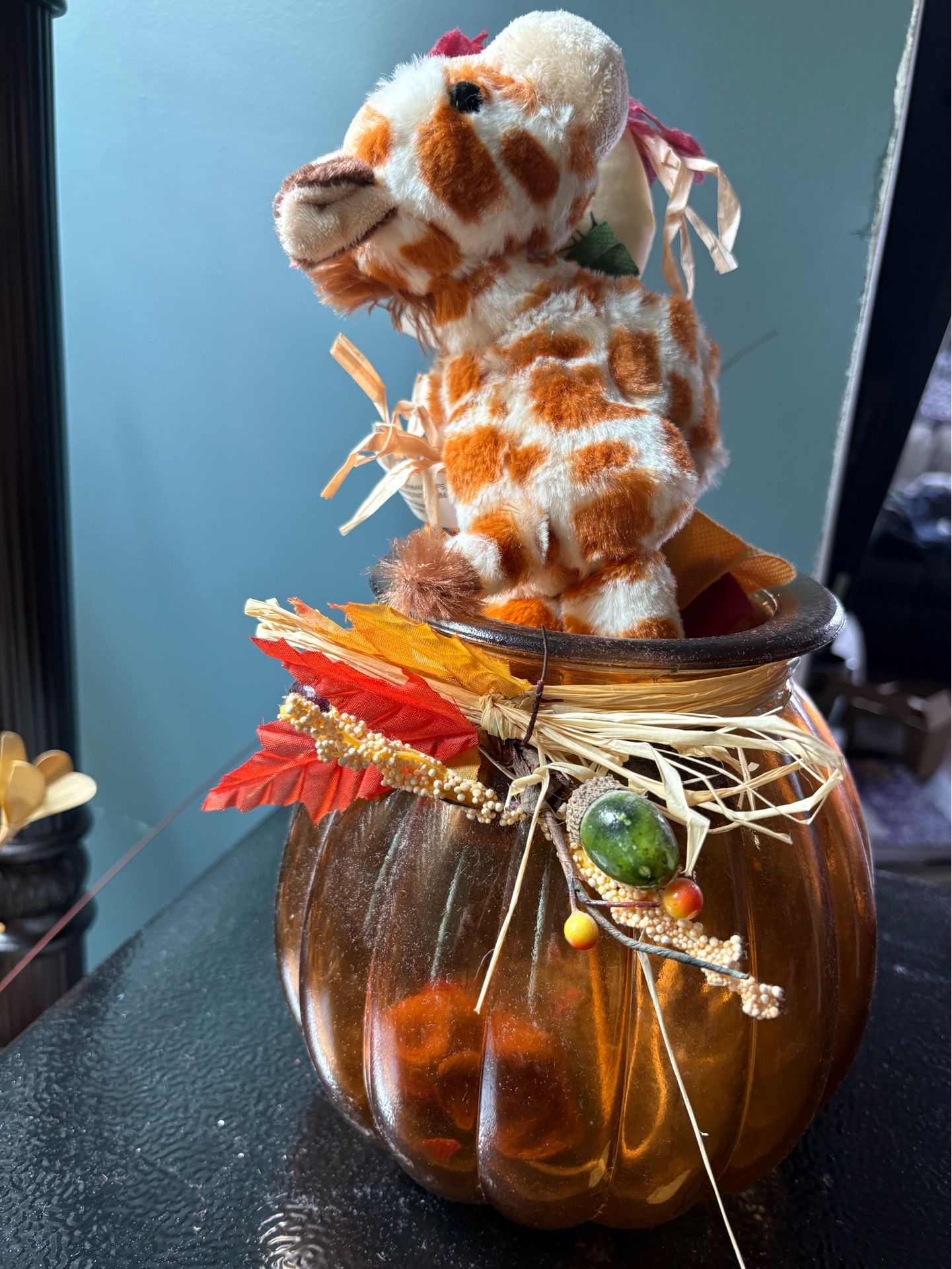 Giraffe in pumpkin - photo 2
