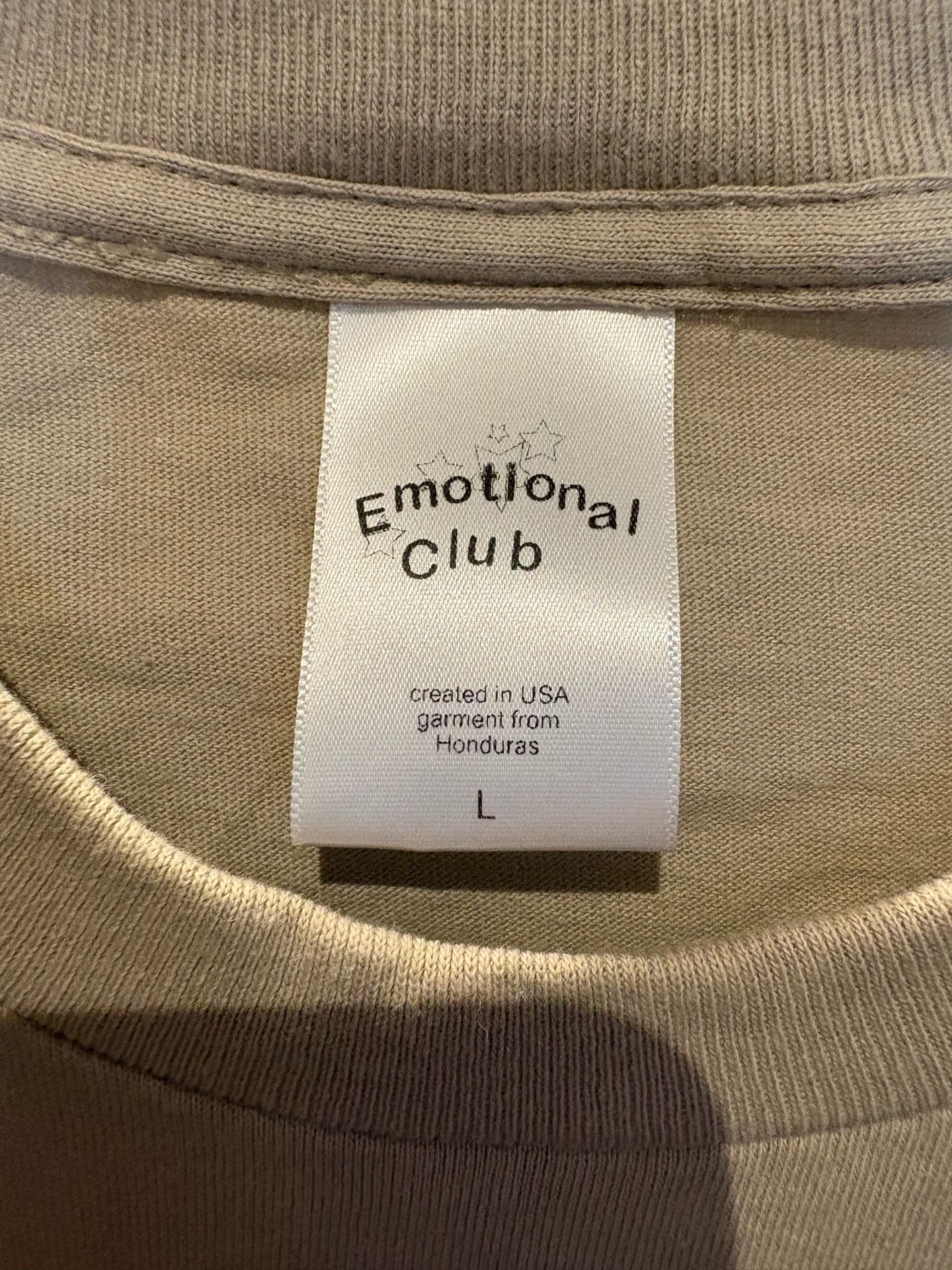 Emotional Club Espresso Martini tan t-shirt Size L - photo 4