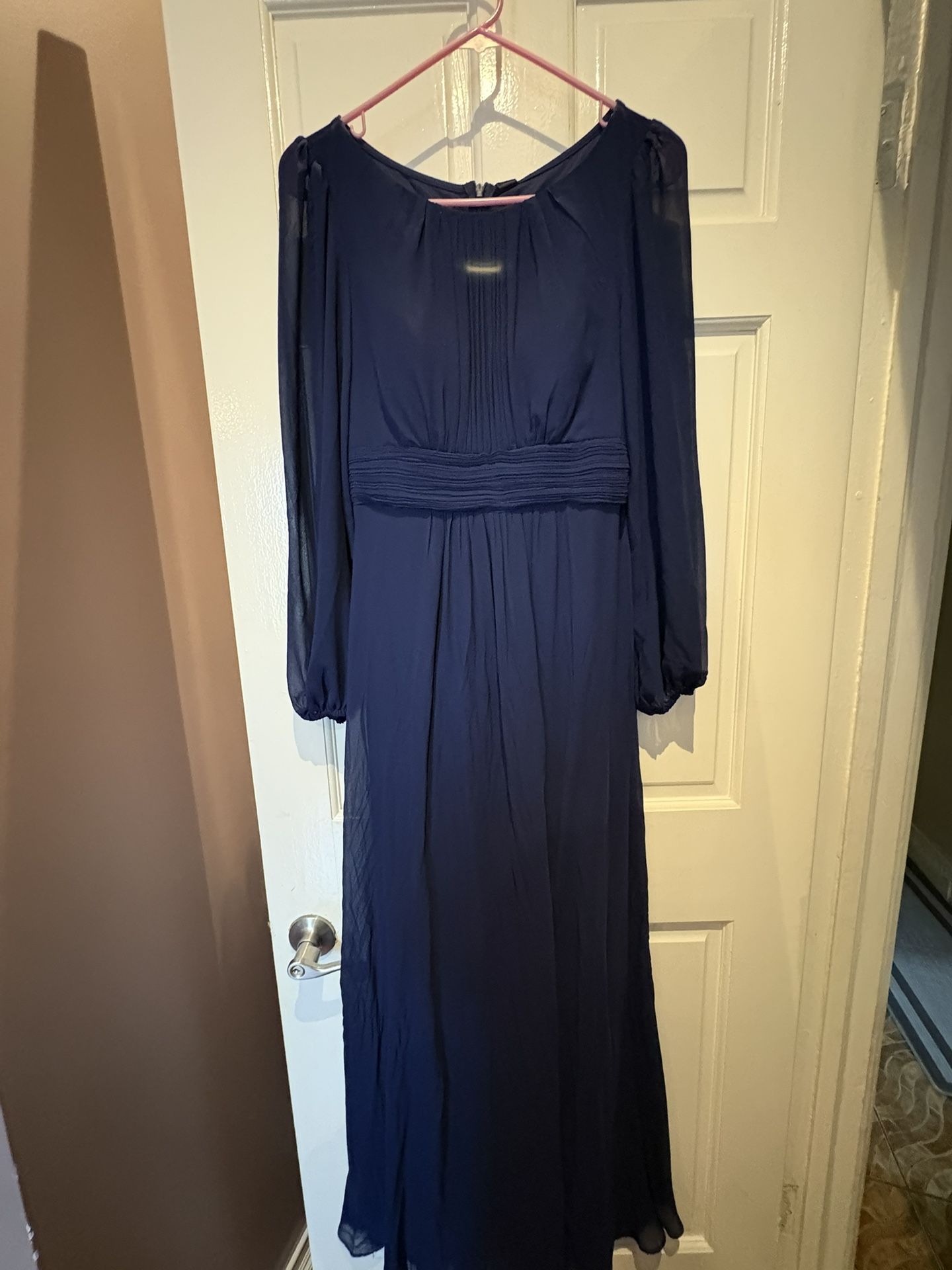 New Ever Pretty Navy Maxi Dress Size M 6