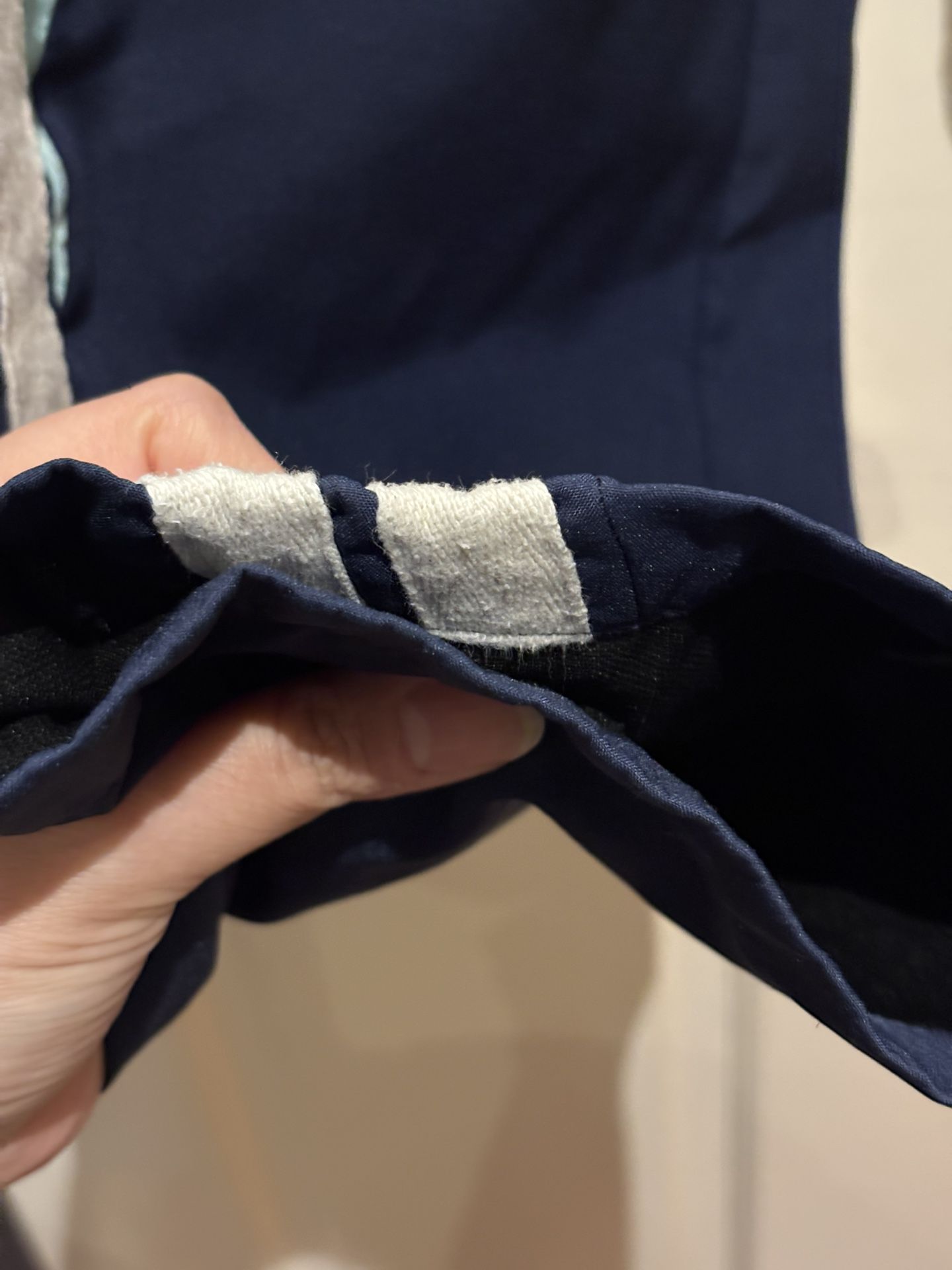 Navy Blue Track Pants 16Y Mint Panels White Stripes - photo 5