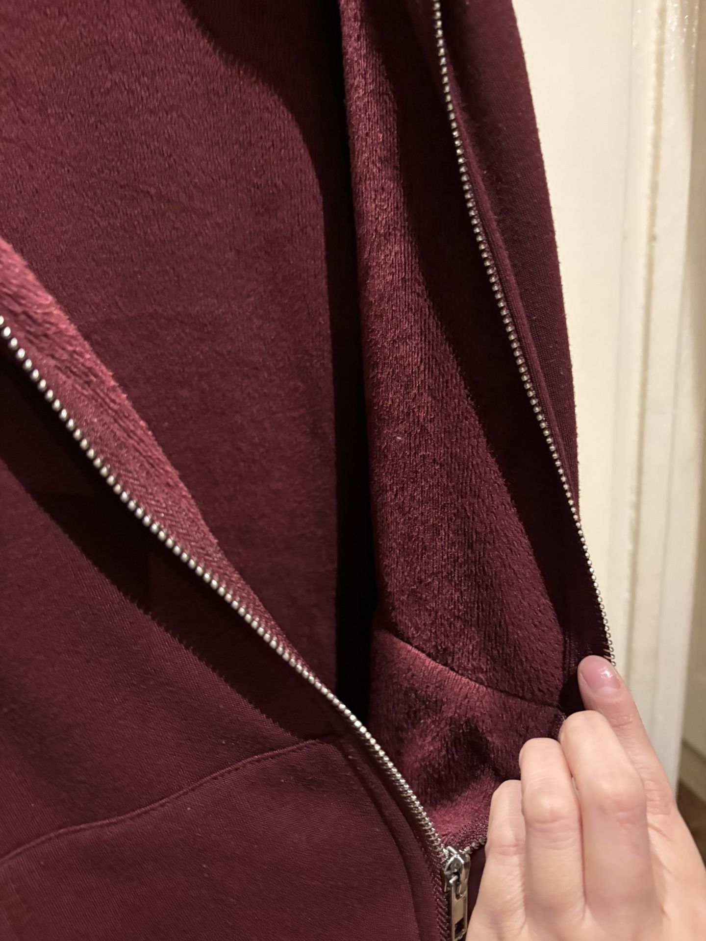Zeagoo Maroon Full Zip Hoodie Jacket L - photo 3
