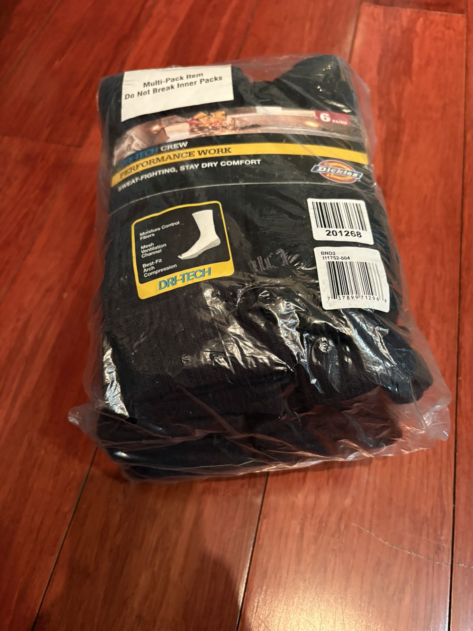 Multi pack Dickies DRI-TECH Crew Performance Work Socks 6 Pairs - photo 3