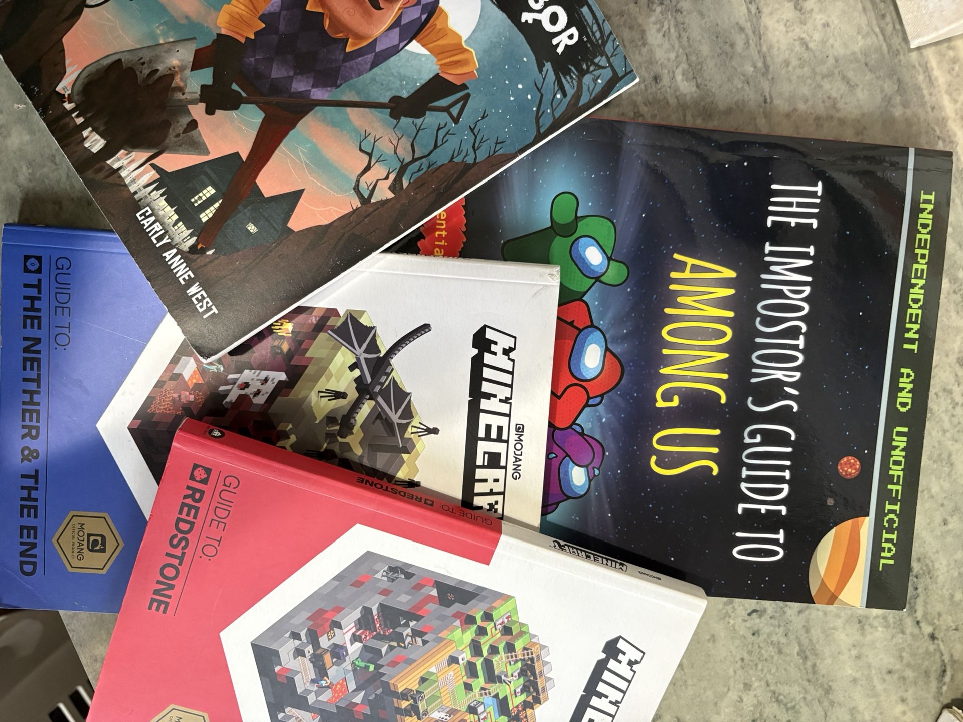 Among Us Minecraft Hello Neighbor Book Lot - photo 2