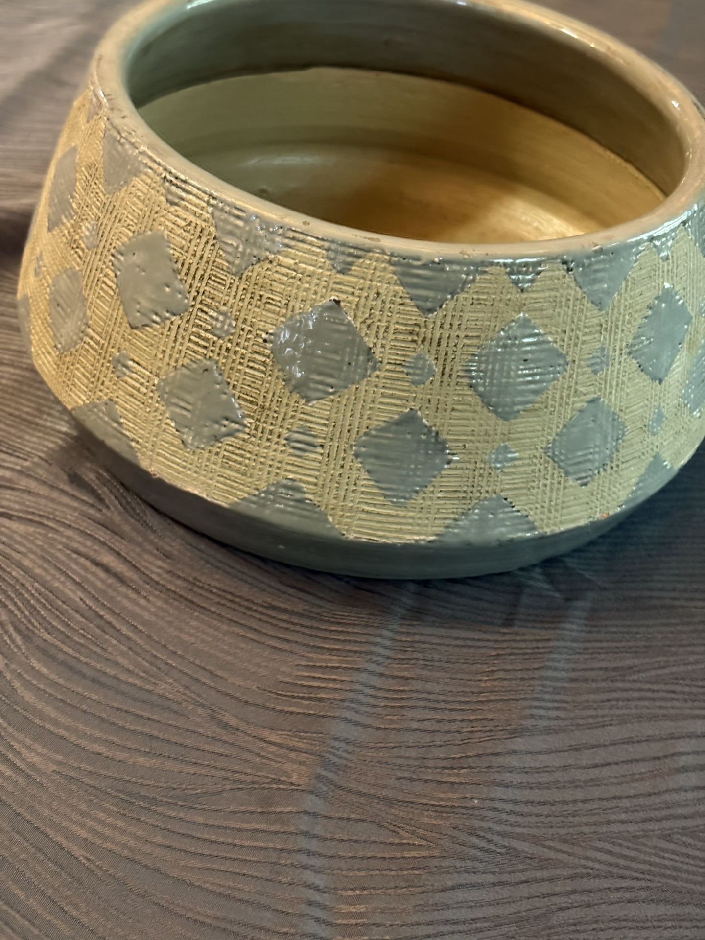 Scandinavian-inspired ceramic bowl or planter