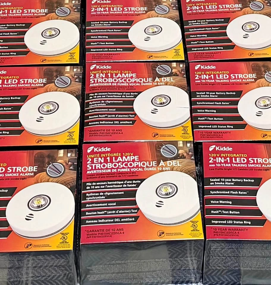 Kidde 2-in-1 LED Strobe 10-Year Talking Smoke Alarm