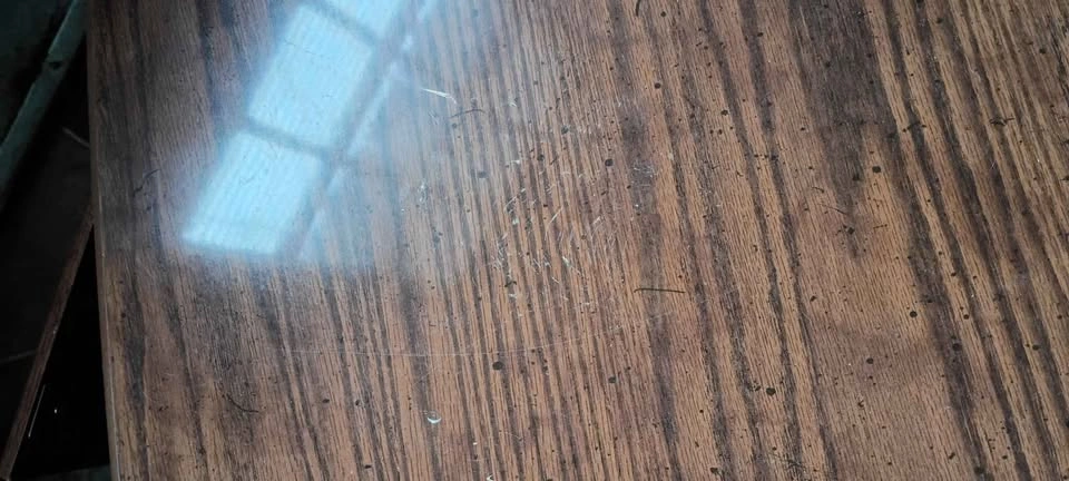Vintage Oak Coffee Table Maple Leaf Design As Is 80s - photo 5