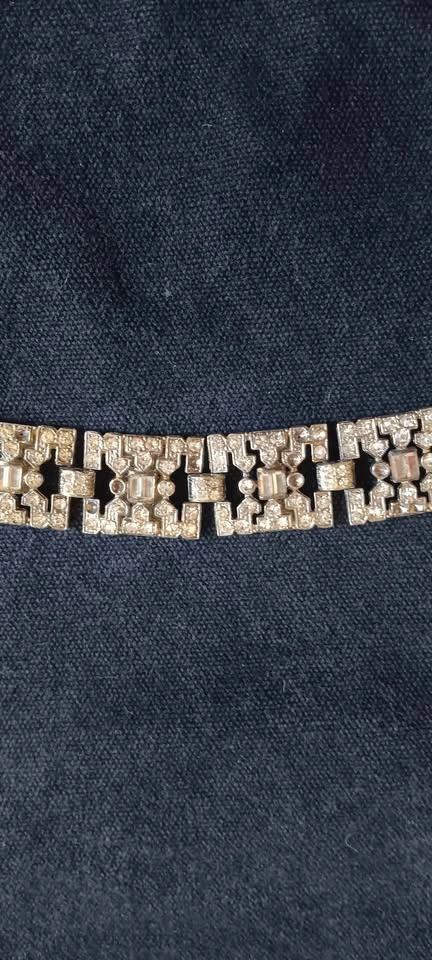 Vintage 1930s Costume Bracelet As Is Gemstone - photo 3