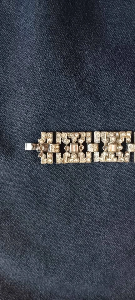 Vintage 1930s Costume Bracelet As Is Gemstone - photo 4