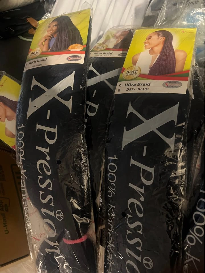 Xpression Deep Blue Braiding Hair (7 packs -Unstretched) - photo 2