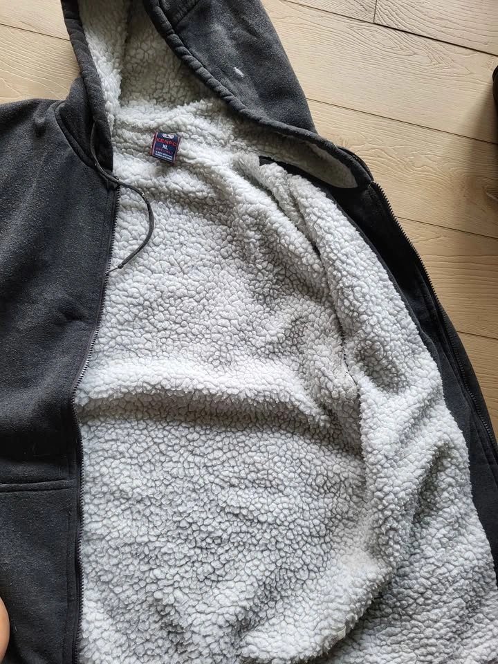 Kenpo Sherpa-Lined Full Zip Hoodie – Charcoal Grey (XL) - photo 5