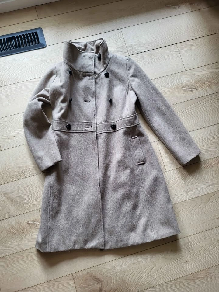 Old Navy Women’s Double-Breasted Wool-Blend Trench Coat – Size X - photo 2