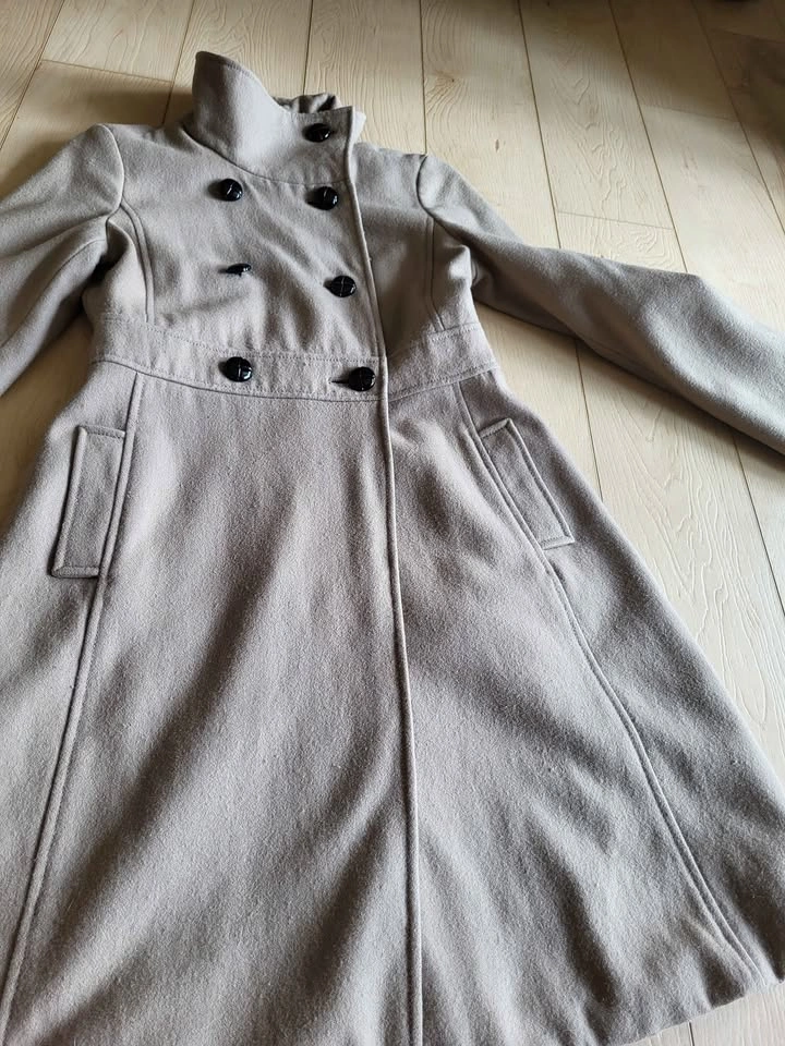 Old Navy Women’s Double-Breasted Wool-Blend Trench Coat – Size X - photo 4