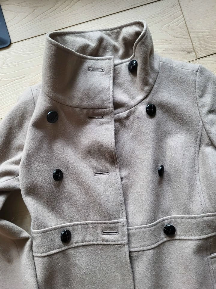 Old Navy Women’s Double-Breasted Wool-Blend Trench Coat – Size X - photo 5