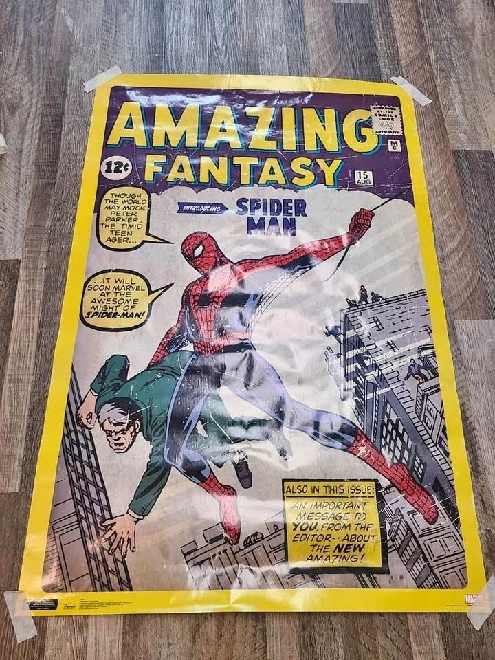 Amazing fantasy #15 spiderman poster