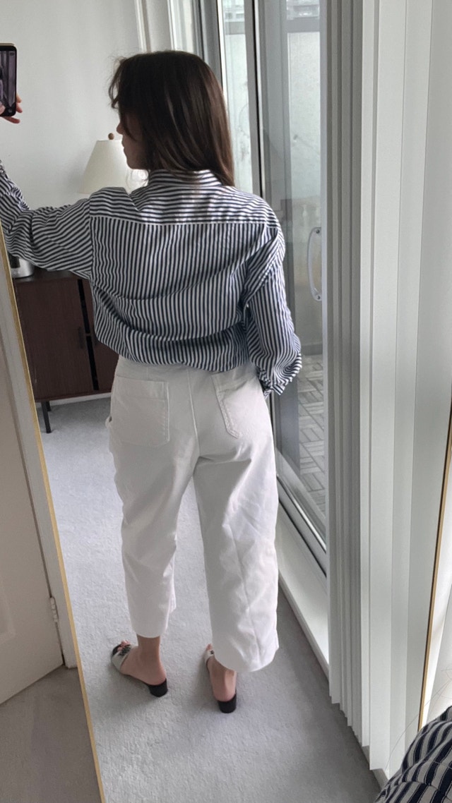 Banana Republic White High-Waisted Pants 100% Cotton - photo 4