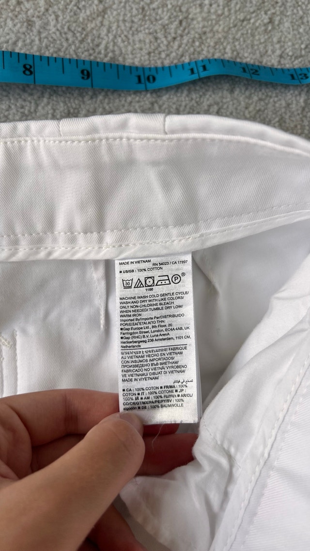 Banana Republic White High-Waisted Pants 100% Cotton - photo 5