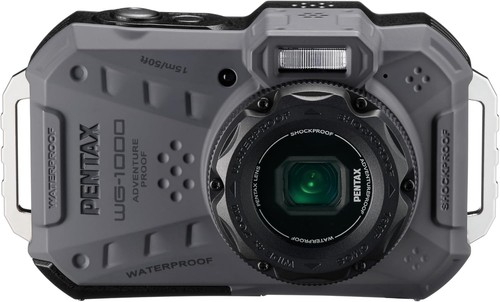 Pentax WG-1000 Gray Waterproof Digital Compact Camera (New In Bo