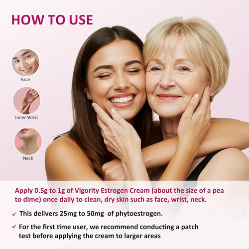Vigority Estrogen Cream For Women - Menopause Relief 4 fl oz - photo 3