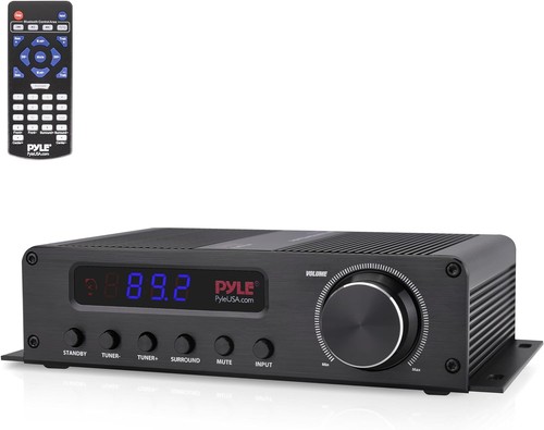 Pyle 100W Wireless Bluetooth Home Audio Amplifier 5-Channel Ster