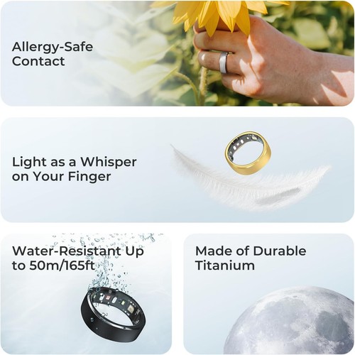RingConn Gen 1 Smart Health Monitoring Ring - Size 10 - photo 4