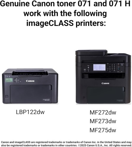 Canon 071H High Capacity Black Toner Cartridge – Genuine OEM – N - photo 2