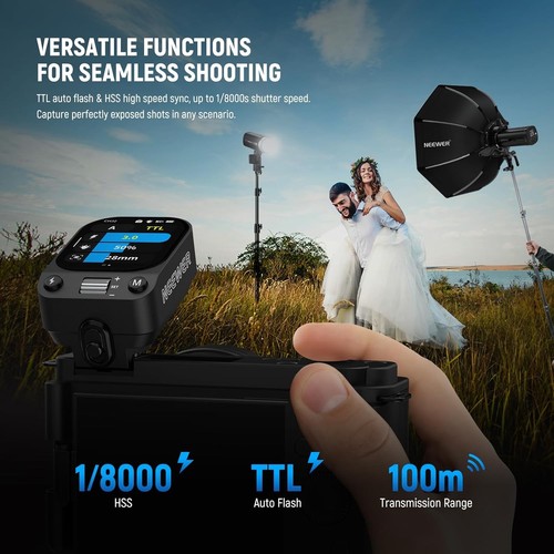 NEEWER QZ-S 1/8000s HSS TTL Wireless Flash Trigger for Sony - photo 3