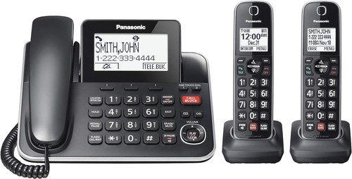Panasonic DECT 6.0 2-in-1 Corded Phone KX-TGF872CB