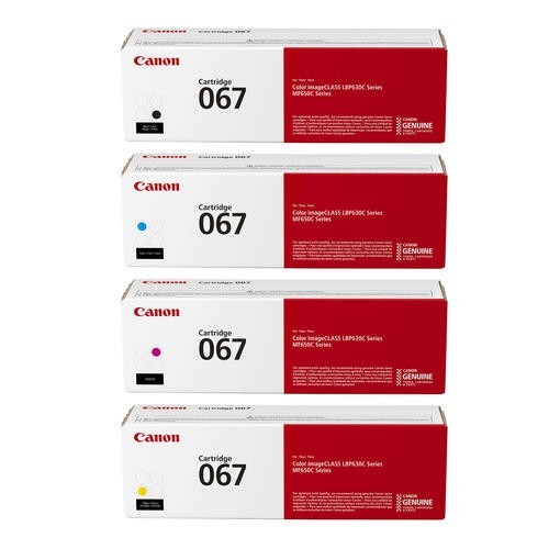 Canon 067 H Black & 067 Cyan/Magenta/Yellow Toner Set
