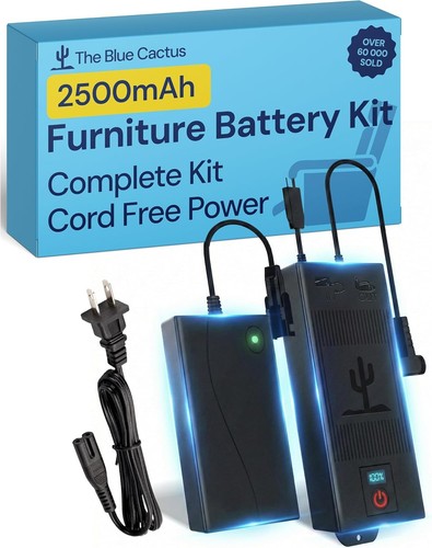 The Blue Cactus Rechargeable Battery Pack for Reclining Furnitur