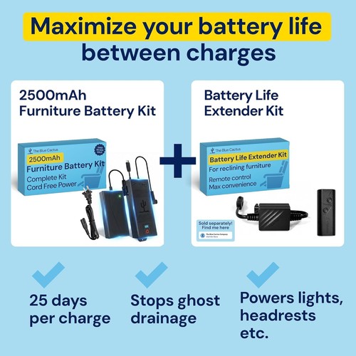 The Blue Cactus Rechargeable Battery Pack for Reclining Furnitur - photo 2