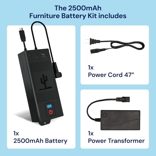 The Blue Cactus Rechargeable Battery Pack for Reclining Furnitur - photo 4