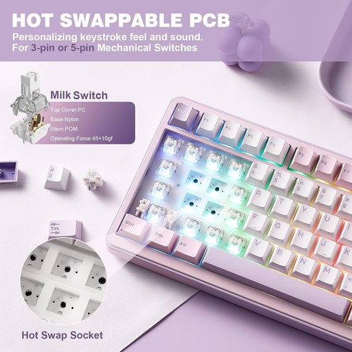 YUNZII B75 PRO Wireless Mechanical Keyboard - New Open Box - photo 3