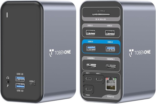 Tobenone USB C Docking Station for MacBook Pro & Air