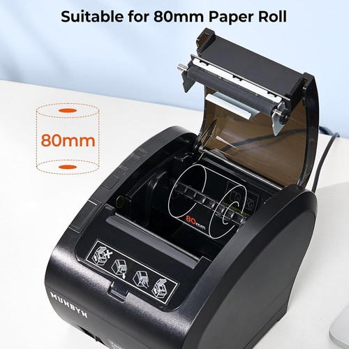 MUNBYN Thermal Label Receipt Printer ITPP047P-UW-BK-US Black - photo 2