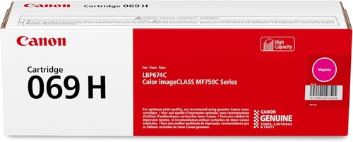 Canon 069 H High-Capacity Magenta Toner Cartridge 5096C001