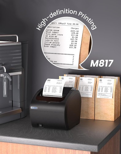 Vretti M817 Thermal Receipt Printer 80mm USB Serial LAN BNIB - photo 3
