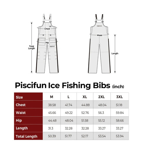 Piscifun Ice Fishing Floating Technology Bib, Size XXL - photo 4