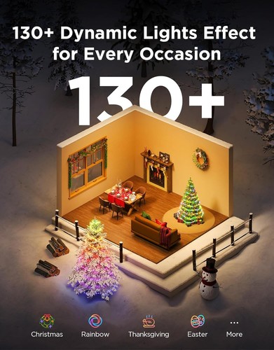 Govee Christmas Lights 2, RGBWIC 99FT 300LEDs Holiday Lights - photo 5