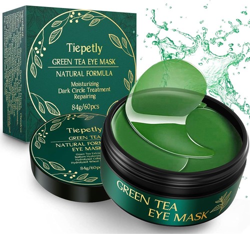Tiepetly Green Tea Eye Mask - Natural Formula, 60pc