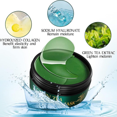 Tiepetly Green Tea Eye Mask - Natural Formula, 60pc - photo 2
